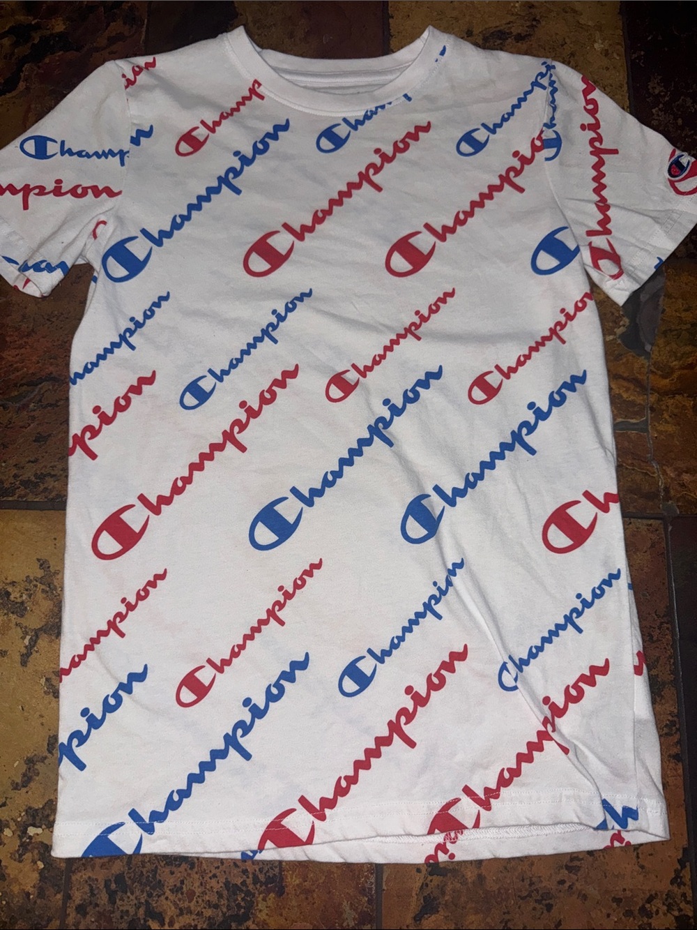 Champion White Short Sleeve Tee (1153)